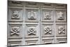 Door with Skulls, Purgatory Church, in the Sassi Area of Matera, Basilicata, Italy, Europe-Martin-Mounted Photographic Print