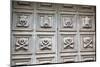 Door with Skulls, Purgatory Church, in the Sassi Area of Matera, Basilicata, Italy, Europe-Martin-Mounted Photographic Print