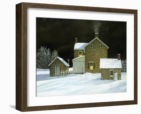 Door Yard Snow-Jerry Cable-Framed Giclee Print