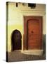 Doors in the Medina, Tangiers, Morocco, North Africa, Africa-Guy Thouvenin-Stretched Canvas