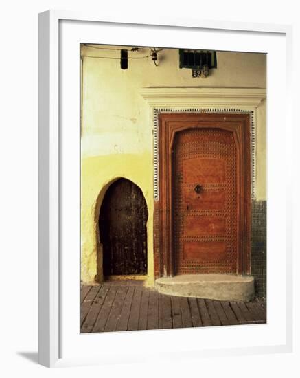 Doors in the Medina, Tangiers, Morocco, North Africa, Africa-Guy Thouvenin-Framed Photographic Print