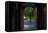 Doorway and Arch Between Gardens in Malaga's Cathedral, Malaga City,Andalucia, Spain-null-Framed Stretched Canvas