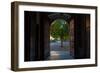 Doorway and Arch Between Gardens in Malaga's Cathedral, Malaga City,Andalucia, Spain-null-Framed Photographic Print