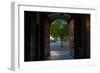 Doorway and Arch Between Gardens in Malaga's Cathedral, Malaga City,Andalucia, Spain-null-Framed Photographic Print