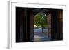 Doorway and Arch Between Gardens in Malaga's Cathedral, Malaga City,Andalucia, Spain-null-Framed Photographic Print