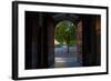 Doorway and Arch Between Gardens in Malaga's Cathedral, Malaga City,Andalucia, Spain-null-Framed Photographic Print