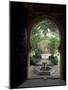 Doorway and Fountain in Courtyard of Palacio de Mondragon, Ronda, Spain-Merrill Images-Mounted Photographic Print