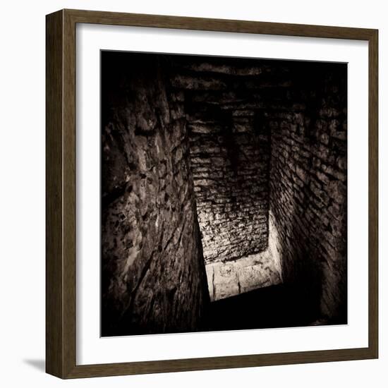 Doorway and Passage in Medieval Castle Ruins-Clive Nolan-Framed Photographic Print