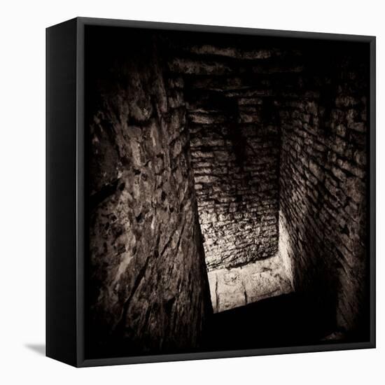 Doorway and Passage in Medieval Castle Ruins-Clive Nolan-Framed Stretched Canvas