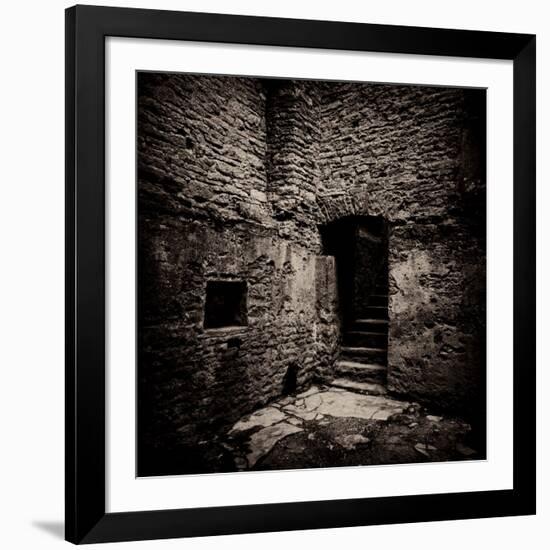 Doorway and Steps in Castle Ruins-Clive Nolan-Framed Photographic Print