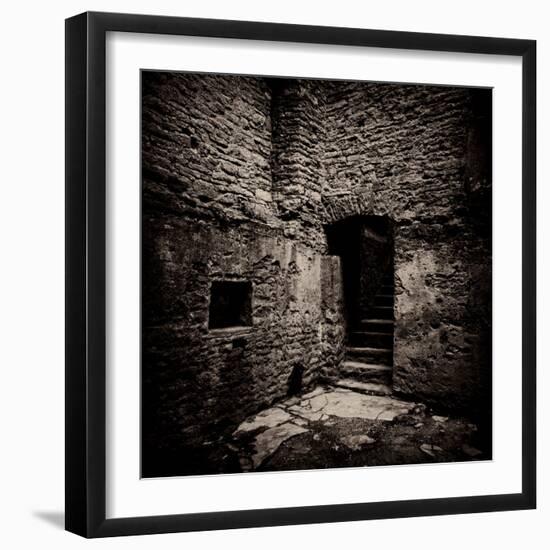 Doorway and Steps in Castle Ruins-Clive Nolan-Framed Photographic Print