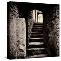 Doorway and Steps in Castle Ruins-Clive Nolan-Stretched Canvas