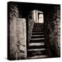 Doorway and Steps in Castle Ruins-Clive Nolan-Stretched Canvas