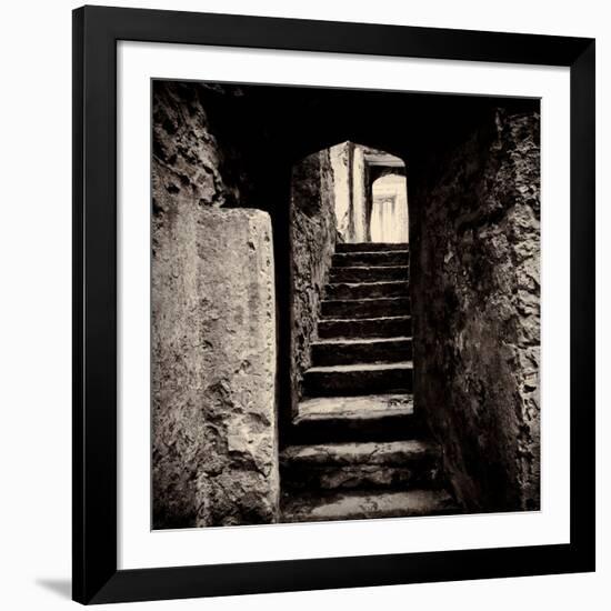 Doorway and Steps in Castle Ruins-Clive Nolan-Framed Photographic Print