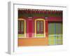 Doorway and Windows, Raquira, Royaca District, Colombia, South America-D Mace-Framed Premium Photographic Print