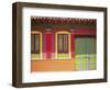 Doorway and Windows, Raquira, Royaca District, Colombia, South America-D Mace-Framed Photographic Print