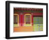 Doorway and Windows, Raquira, Royaca District, Colombia, South America-D Mace-Framed Photographic Print