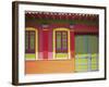 Doorway and Windows, Raquira, Royaca District, Colombia, South America-D Mace-Framed Photographic Print