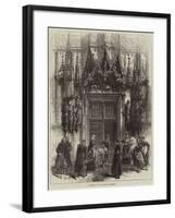 Doorway at Strasbourg Cathedral-null-Framed Giclee Print