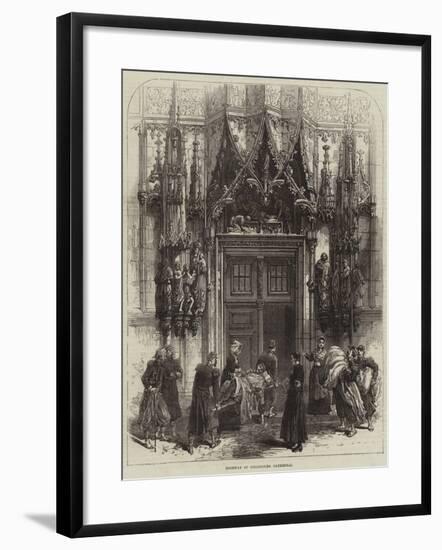 Doorway at Strasbourg Cathedral-null-Framed Giclee Print