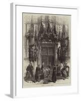 Doorway at Strasbourg Cathedral-null-Framed Giclee Print