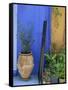 Doorway, Chania, Crete, Greek Islands, Greece, Europe-Jean Brooks-Framed Stretched Canvas