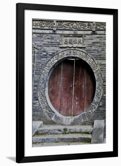 Doorway in Great Mosque Xi'an in the Muslim Quarter-Darrell Gulin-Framed Photographic Print