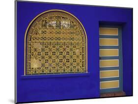 Doorway in Jardin Majorelle, Marrakech, Morocco-Darrell Gulin-Mounted Photographic Print