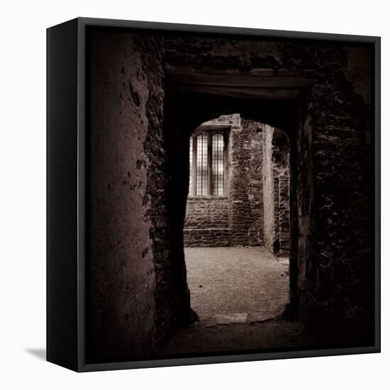 Doorway in Medieval Castle Ruins-Clive Nolan-Framed Stretched Canvas