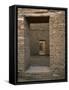 Doorway in Pueblo Bonito, Chaco Canyon National Park, New Mexico-Greg Probst-Framed Stretched Canvas