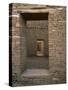 Doorway in Pueblo Bonito, Chaco Canyon National Park, New Mexico-Greg Probst-Stretched Canvas