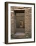 Doorway in Pueblo Bonito, Chaco Canyon National Park, New Mexico-Greg Probst-Framed Photographic Print