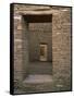 Doorway in Pueblo Bonito, Chaco Canyon National Park, New Mexico-Greg Probst-Framed Stretched Canvas