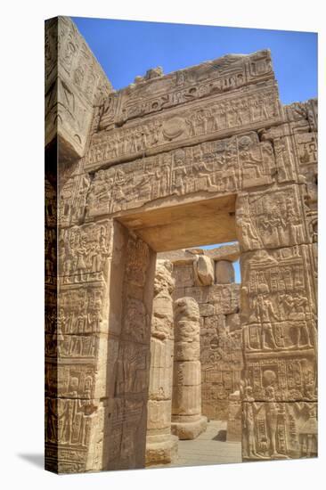 Doorway in the Temple of Khonsu, Karnak Temple, Luxor, Thebes, Egypt, North Africa, Africa-Richard Maschmeyer-Stretched Canvas