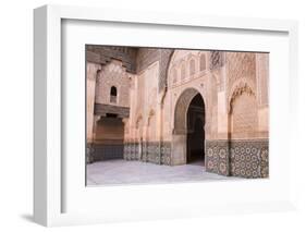 Doorway, Medersa Ali Ben Youssef (Madrasa Bin Yousuf), Medina, Marrakesh, Morocco-Stephen Studd-Framed Photographic Print