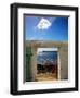 Doorway Near Ballynacourty Lighthouse, with View to Helvick Head, County Waterford, Ireland-null-Framed Premium Photographic Print