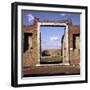 Doorway of the Building of Eumachia in the Forum, Pompeii, Italy-CM Dixon-Framed Photographic Print