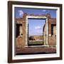 Doorway of the Building of Eumachia in the Forum, Pompeii, Italy-CM Dixon-Framed Photographic Print