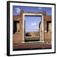 Doorway of the Building of Eumachia in the Forum, Pompeii, Italy-CM Dixon-Framed Photographic Print