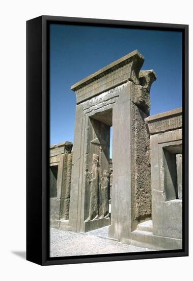 Doorway of the Palace of Darius, Persepolis, Iran-Vivienne Sharp-Framed Stretched Canvas