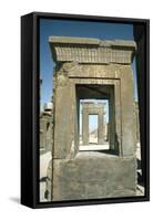 Doorway of the Palace of Darius, Persepolis, Iran-Vivienne Sharp-Framed Stretched Canvas