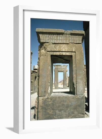 Doorway of the Palace of Darius, Persepolis, Iran-Vivienne Sharp-Framed Photographic Print