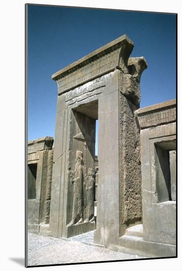 Doorway of the Palace of Darius, Persepolis, Iran-Vivienne Sharp-Mounted Photographic Print