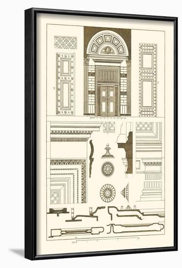 Doorway of the Pantheon at Rome-J. Buhlmann-Framed Art Print