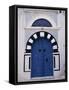 Doorway, Sidi Bou Said, Tunisia, North Africa, Africa-David Beatty-Framed Stretched Canvas