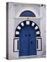 Doorway, Sidi Bou Said, Tunisia, North Africa, Africa-David Beatty-Stretched Canvas