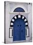 Doorway, Sidi Bou Said, Tunisia, North Africa, Africa-David Beatty-Stretched Canvas