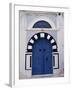 Doorway, Sidi Bou Said, Tunisia, North Africa, Africa-David Beatty-Framed Photographic Print