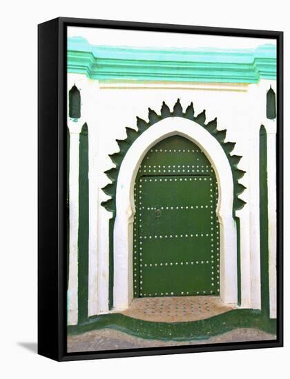 Doorway That Inspired Matisse, Tangier, Morocco, North Africa-Neil Farrin-Framed Stretched Canvas