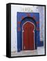 Doorway to Turkish Baths in the Medina, Hammamet, Cap Bon, Tunisia, North Africa, Africa-Stuart Black-Framed Stretched Canvas